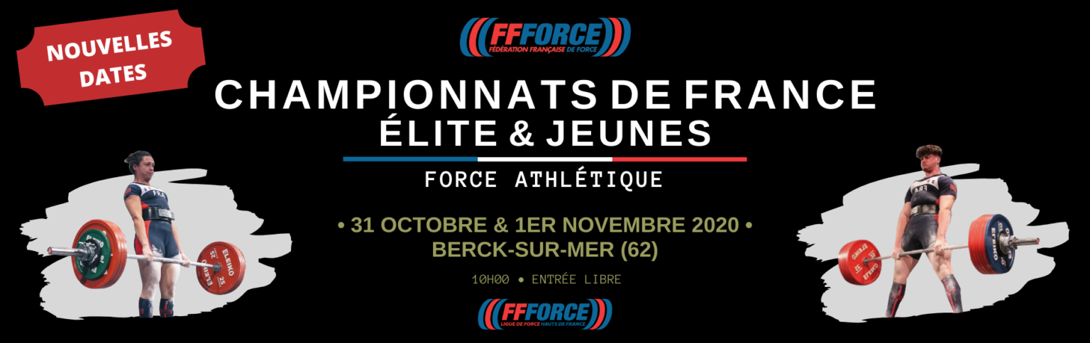 Championnats de France Elite + Jeunes  - Force Athlétique