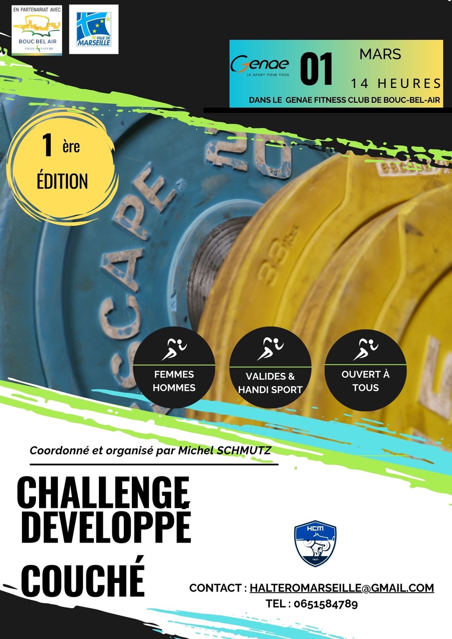 Challenge Développé Couché inclusif à Marseille : une compétition unique qui rassemble valides et personnes en situation de handicap